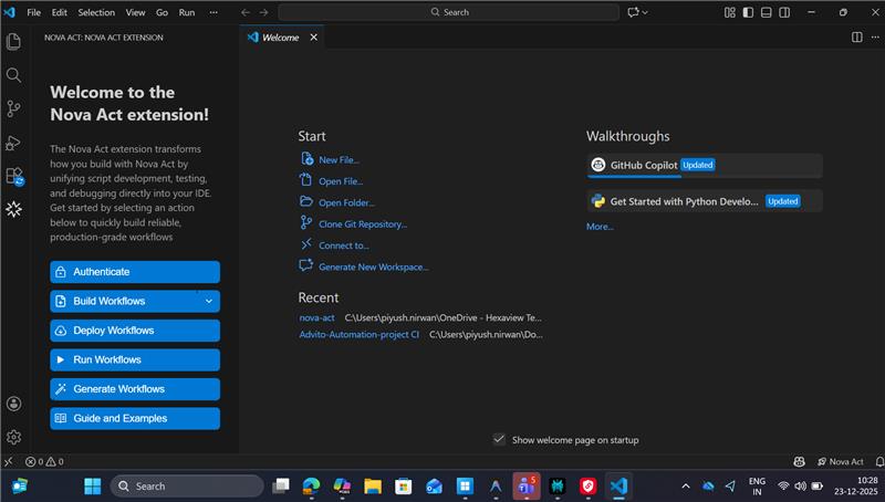Nova Act: AI-Powered UI Test Automation background blur